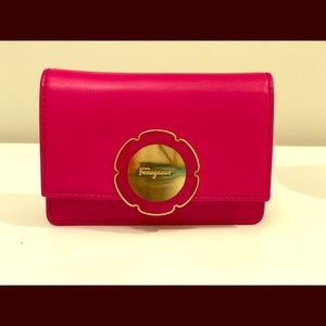 SOLD Salvatore Ferragamo Card Holder w Key Ring